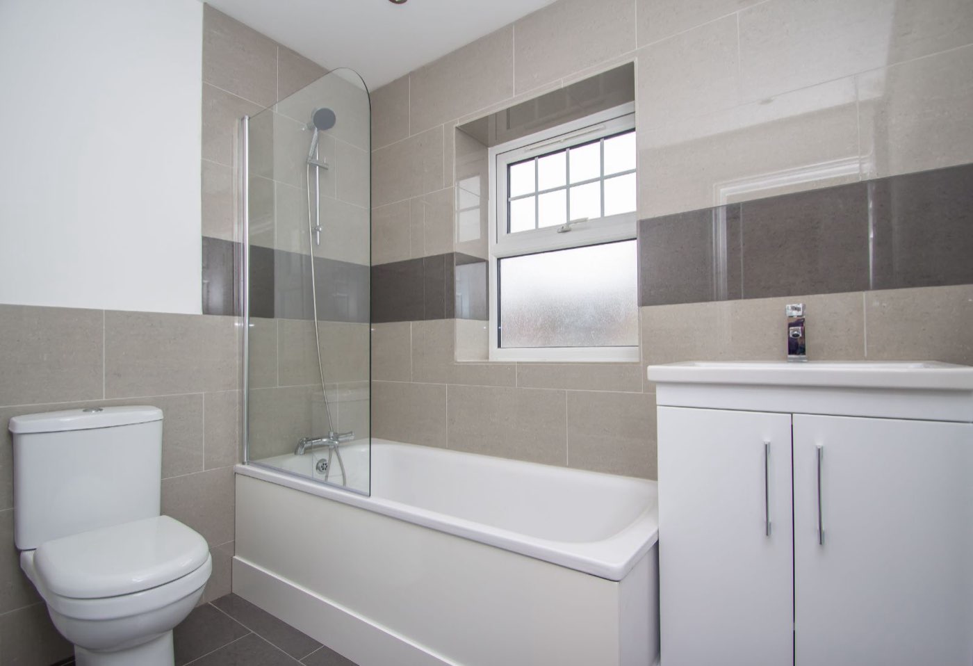 Bathroom handed over on a LINX new build in Sutton