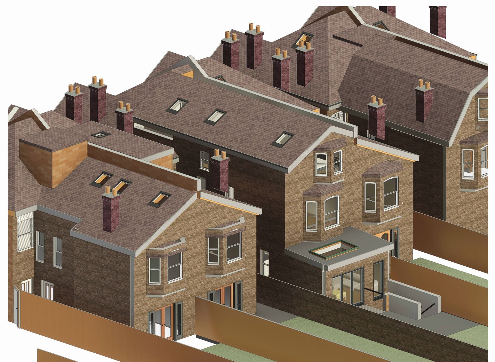 Basement, Loft & Extension Design in Woodwarde Road — CGI visualisation 1