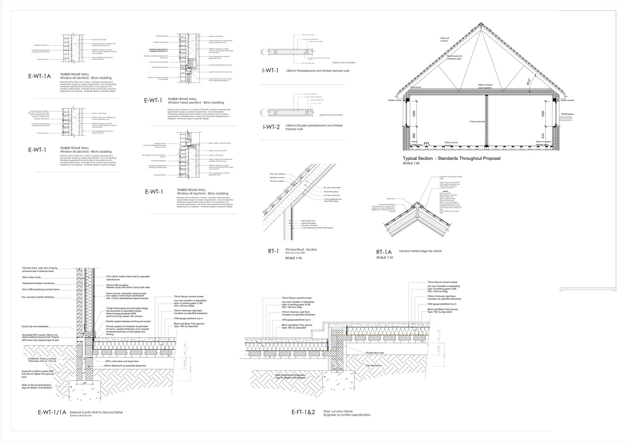 Construction details for the Hawkhurst barn conversion