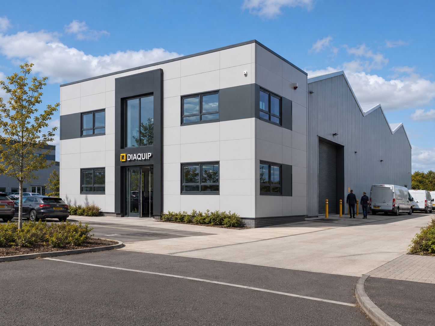 LINX design visual: a two-storey office and warehouse unit
